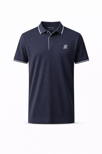 Max 21 Men's Waffle Knit Johnny Collar Polo Shirt