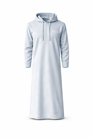 Sky Blue Hoodie Thobe