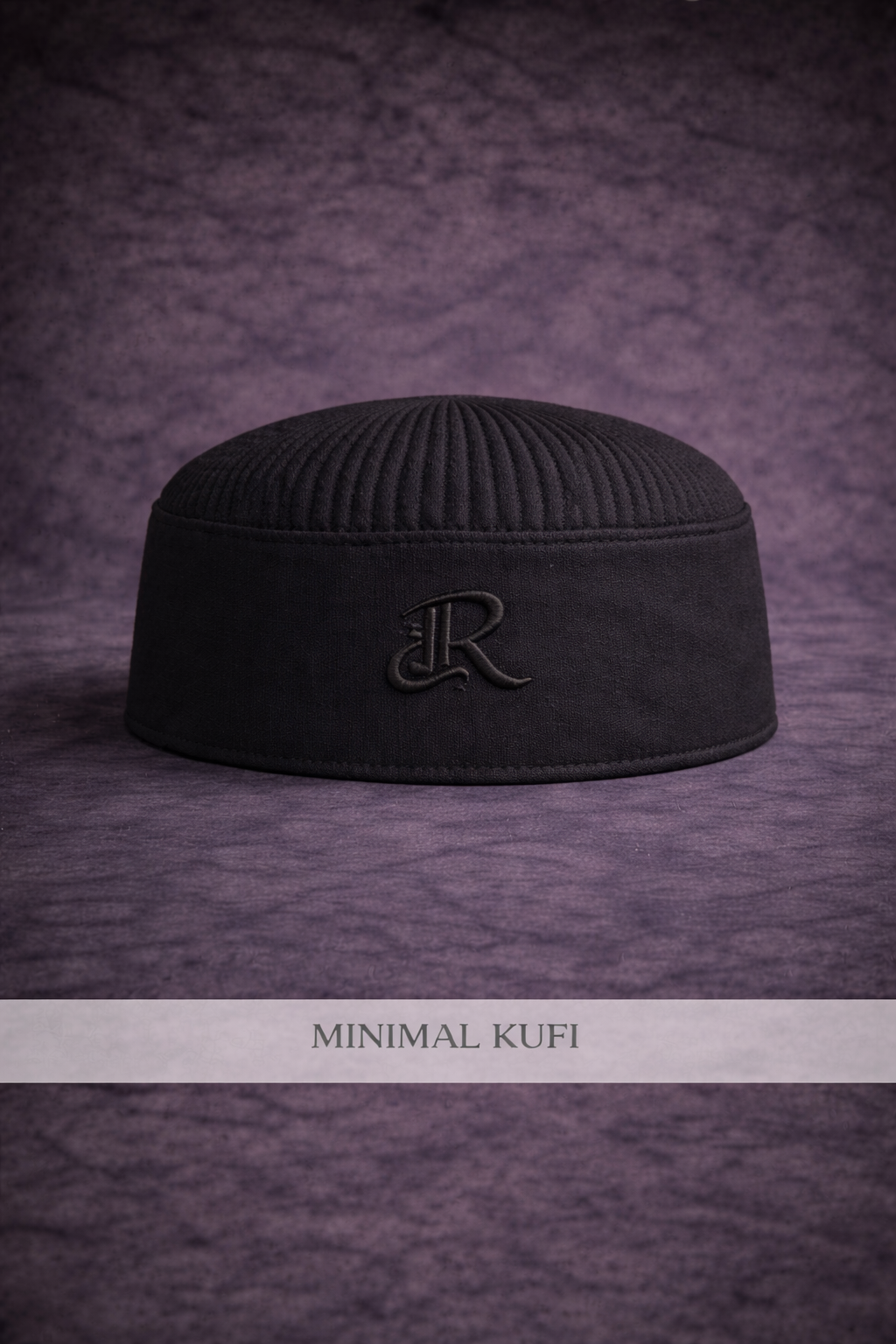 Dark Blue Kufi Cap For Men